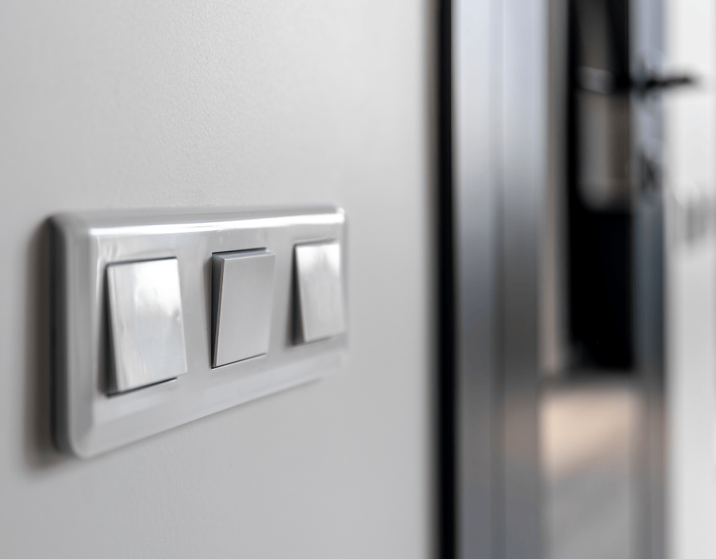 Modern electrical panel with organized wiring installed during panel upgrade service in North Shore MA